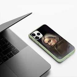 Чехол iPhone 11 Pro матовый Billie Eilish, цвет: 3D-салатовый — фото 2