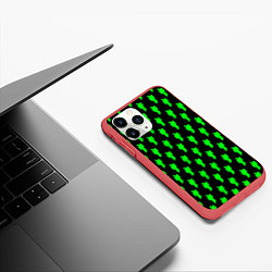 Чехол iPhone 11 Pro матовый Billie Eilish: Acid Pattern, цвет: 3D-красный — фото 2