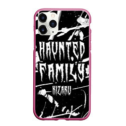 Чехол iPhone 11 Pro матовый KIZARU - HAUNTED FAMILY, цвет: 3D-малиновый