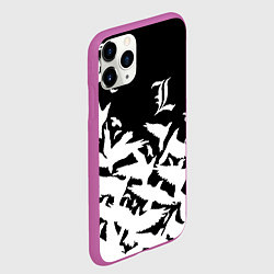 Чехол iPhone 11 Pro матовый L flying birds, цвет: 3D-фиолетовый — фото 2