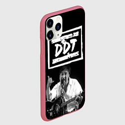 Чехол iPhone 11 Pro матовый ДДТ, цвет: 3D-малиновый — фото 2