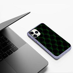 Чехол iPhone 11 Pro матовый Billie Eilish: Blohsh, цвет: 3D-светло-сиреневый — фото 2