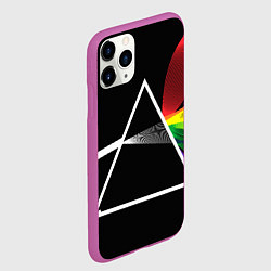 Чехол iPhone 11 Pro матовый PINK FLOYD, цвет: 3D-фиолетовый — фото 2