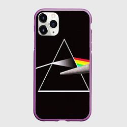 Чехол iPhone 11 Pro матовый PINK FLOYD, цвет: 3D-фиолетовый