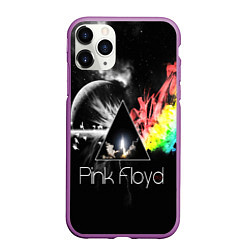 Чехол iPhone 11 Pro матовый PINK FLOYD, цвет: 3D-фиолетовый