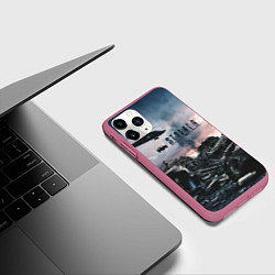 Чехол iPhone 11 Pro матовый S T A L K E R Чернобыль, цвет: 3D-малиновый — фото 2