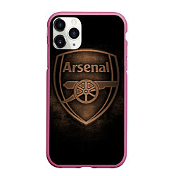 Чехол iPhone 11 Pro матовый Arsenal, цвет: 3D-малиновый