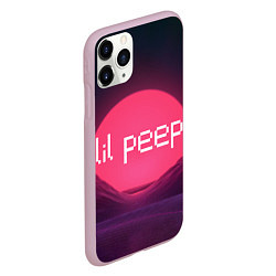 Чехол iPhone 11 Pro матовый Lil peepLogo, цвет: 3D-розовый — фото 2