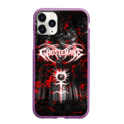 Чехол iPhone 11 Pro матовый GHOSTEMANE, цвет: 3D-фиолетовый