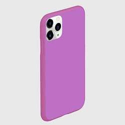 Чехол iPhone 11 Pro матовый Без дизайна, цвет: 3D-фиолетовый — фото 2