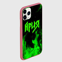 Чехол iPhone 11 Pro матовый АРИЯ, цвет: 3D-малиновый — фото 2