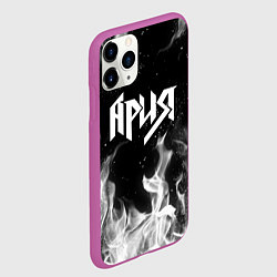 Чехол iPhone 11 Pro матовый АРИЯ, цвет: 3D-фиолетовый — фото 2