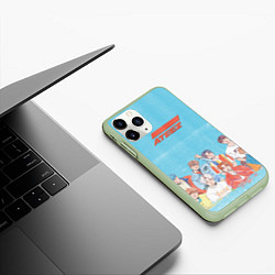 Чехол iPhone 11 Pro матовый Ateez K-pop, цвет: 3D-салатовый — фото 2