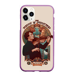 Чехол iPhone 11 Pro матовый Sherlock, цвет: 3D-фиолетовый