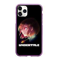 Чехол iPhone 11 Pro матовый UNDERTALE, цвет: 3D-фиолетовый
