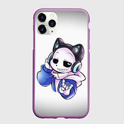 Чехол iPhone 11 Pro матовый UNDERTALE, цвет: 3D-фиолетовый