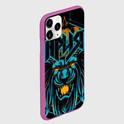 Чехол iPhone 11 Pro матовый Ария, цвет: 3D-фиолетовый — фото 2