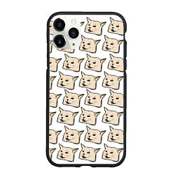 Чехол iPhone 11 Pro матовый Woman yelling at cat, цвет: 3D-черный