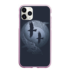 Чехол iPhone 11 Pro матовый Vikings, цвет: 3D-розовый