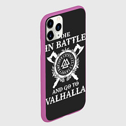 Чехол iPhone 11 Pro матовый Vikings, цвет: 3D-фиолетовый — фото 2