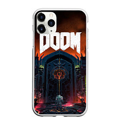 Чехол iPhone 11 Pro матовый DOOM - Hellgate, цвет: 3D-белый