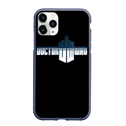 Чехол iPhone 11 Pro матовый Doctor Who, цвет: 3D-серый
