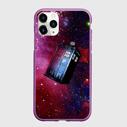 Чехол iPhone 11 Pro матовый Doctor Who, цвет: 3D-фиолетовый