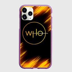 Чехол iPhone 11 Pro матовый DOCTOR WHO, цвет: 3D-фиолетовый