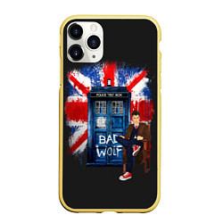 Чехол iPhone 11 Pro матовый Doctor Who: Bad Wolf, цвет: 3D-желтый