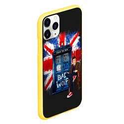 Чехол iPhone 11 Pro матовый Doctor Who: Bad Wolf, цвет: 3D-желтый — фото 2