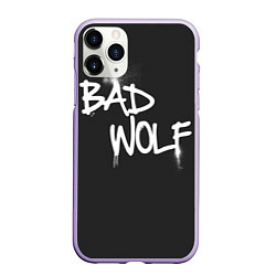 Чехол iPhone 11 Pro матовый Bad Wolf, цвет: 3D-светло-сиреневый