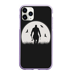 Чехол iPhone 11 Pro матовый Vikings, цвет: 3D-светло-сиреневый