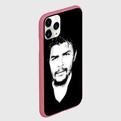 Чехол iPhone 11 Pro матовый Че Гевара, цвет: 3D-малиновый — фото 2