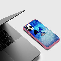 Чехол iPhone 11 Pro матовый STALKER ZONE, цвет: 3D-малиновый — фото 2
