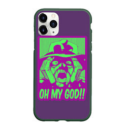 Чехол iPhone 11 Pro матовый Oh my good!!, цвет: 3D-темно-зеленый