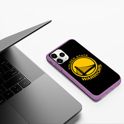 Чехол iPhone 11 Pro матовый GOLDEN STATE WARRIORS, цвет: 3D-фиолетовый — фото 2