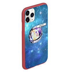 Чехол iPhone 11 Pro матовый Space Parrot, цвет: 3D-красный — фото 2