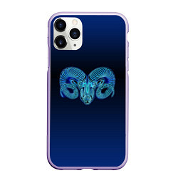 Чехол iPhone 11 Pro матовый Знаки Зодиака Овен, цвет: 3D-светло-сиреневый