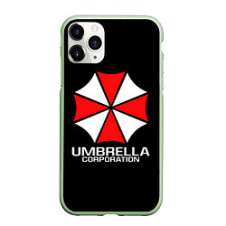 Чехол iPhone 11 Pro матовый UMBRELLA CORP, цвет: 3D-салатовый