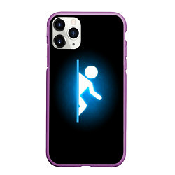 Чехол iPhone 11 Pro матовый Portal, цвет: 3D-фиолетовый