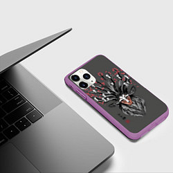 Чехол iPhone 11 Pro матовый Princess Mononoke, цвет: 3D-фиолетовый — фото 2