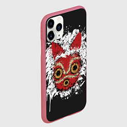 Чехол iPhone 11 Pro матовый Princess Mononoke, цвет: 3D-малиновый — фото 2