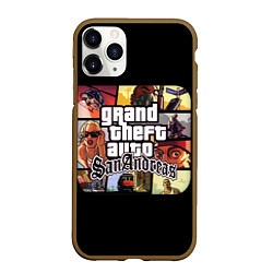 Чехол iPhone 11 Pro матовый GTA SA