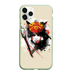 Чехол iPhone 11 Pro матовый Princess Mononoke, цвет: 3D-салатовый