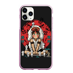 Чехол iPhone 11 Pro матовый Princess Mononoke, цвет: 3D-розовый