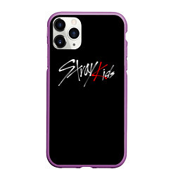 Чехол iPhone 11 Pro матовый STRAY KIDS, цвет: 3D-фиолетовый