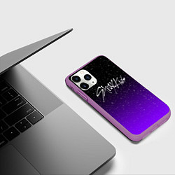 Чехол iPhone 11 Pro матовый STRAY KIDS, цвет: 3D-фиолетовый — фото 2