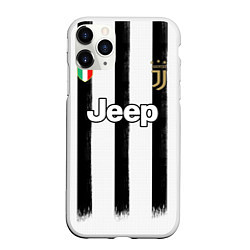 Чехол iPhone 11 Pro матовый Juventus home 20-21, цвет: 3D-белый
