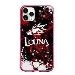 Чехол iPhone 11 Pro матовый Louna, цвет: 3D-малиновый