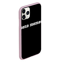 Чехол iPhone 11 Pro матовый Send Memes, цвет: 3D-розовый — фото 2